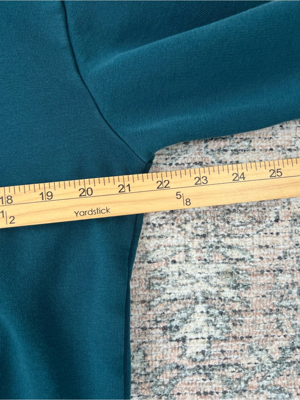 Gymshark Fraction Hoodie Women’s Small Teal Blue Pullover Sweatshirt Logo Hood - Picture 7 of 10